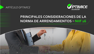Principales Consideraciones